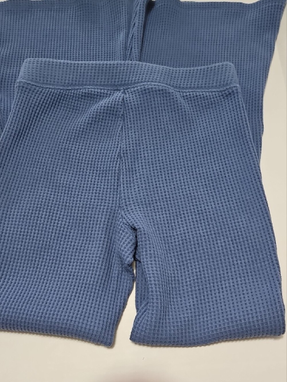 Aerie Flared Waffle Knit Pants - Lavender Blue Size S Regular - Picture 10 of 11